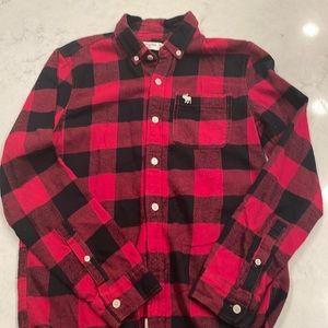 Abercrombie kids plaid shirt